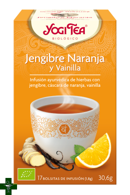 Jengibre Naranja y Vainilla YOGI TEA® 17 bolsitas 