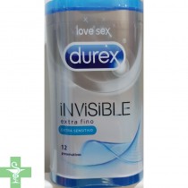 Durex Invisible extra fino 12 preservativos 