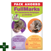 Fullmarks Pack Ahorro Loción 100ml + Champú 150ml + lendrera