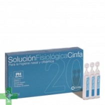 Cinfa solución fisiológica 5 ml 20 Unidades